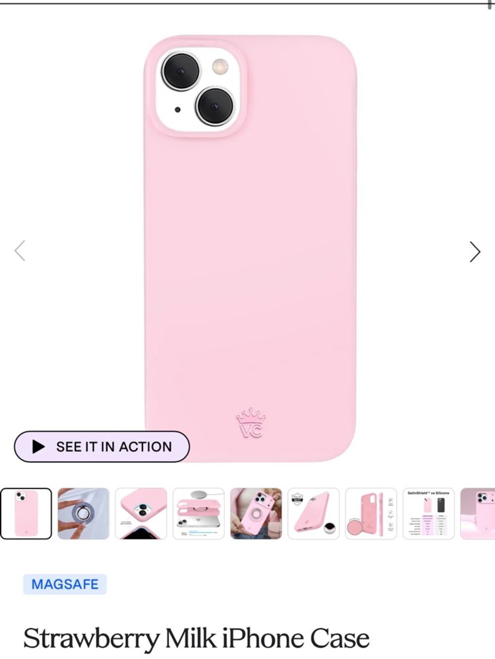 Velvet Caviar - strawberry milk case